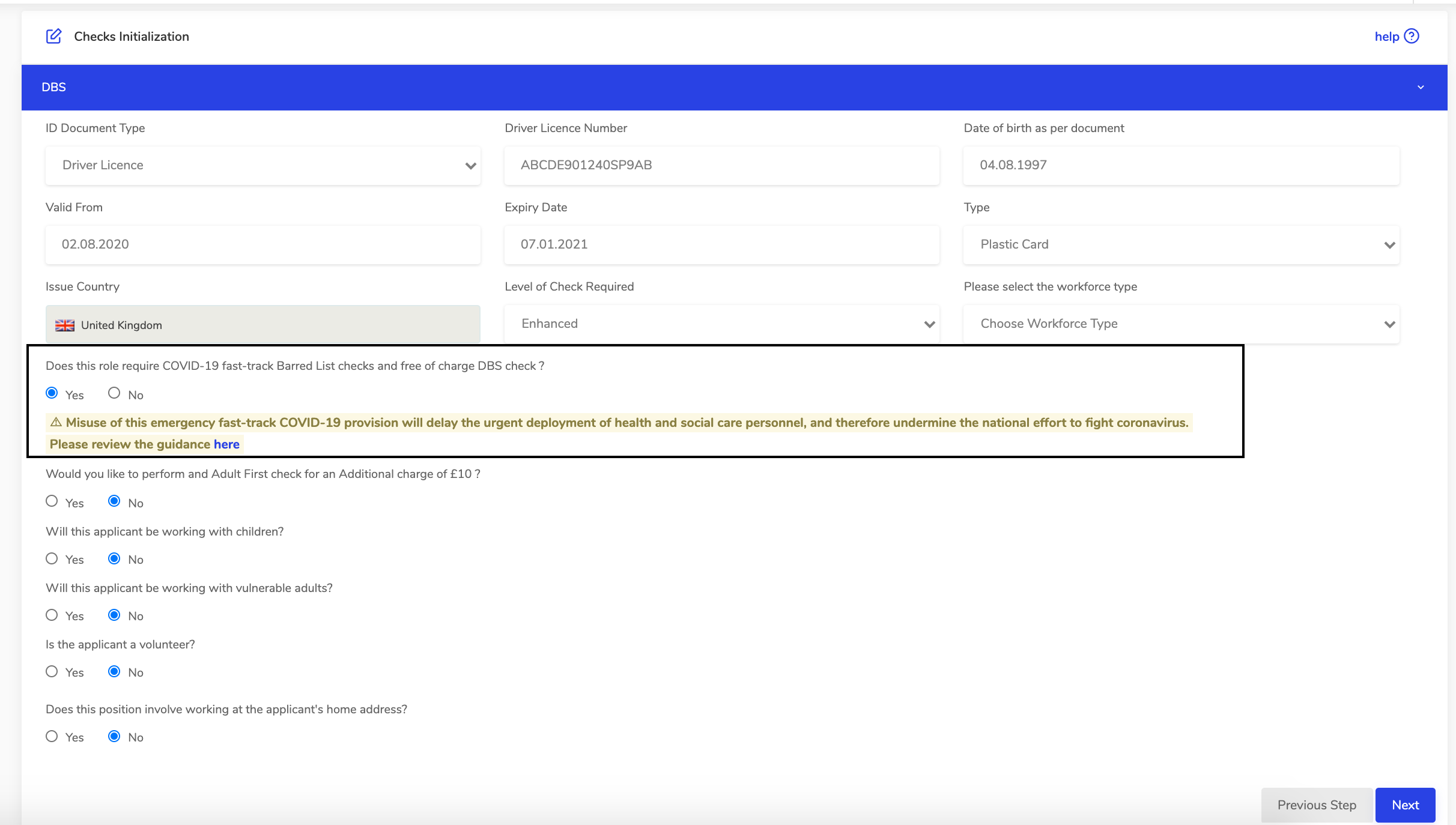 How Can I Request An Enhanced Or Standard Dbs Check For My Candidate 4242